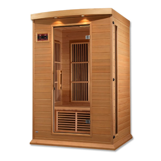 2-Person Low EMF (Under 8MG) FAR Infrared Sauna (Canadian Hemlock)